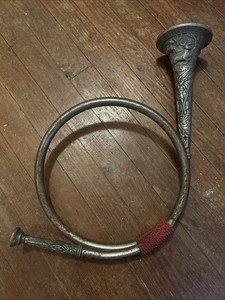 Ornate Decorated Fox Hunting Horn