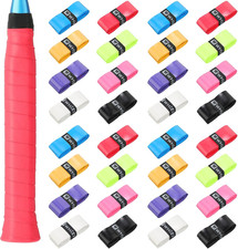 24 Pieces Tennis Racket Grip Tape, Precut Badminton Overgrips, Velvety Comfort
