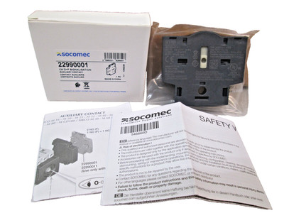 New Socomec 22990001 CA O+F Auxiliary Contact Free Shipping 