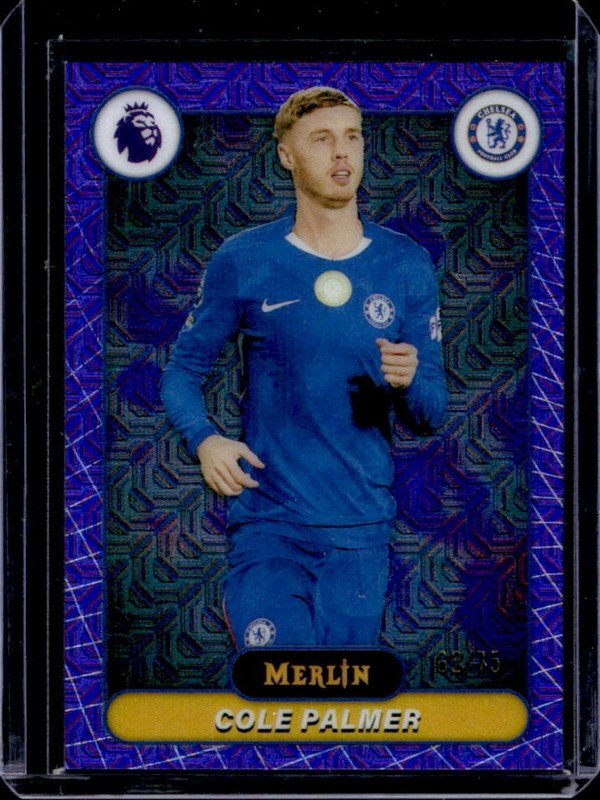 2026 Topps Merlin Premier League Cole Palmer Purple Mojo Refractor #/75 Chelsea