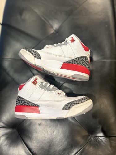 Size 12.5 (PS) - Jordan 3 Retro 2022 Mid Fire Red - Picture 5 of 7