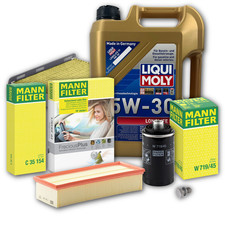 INSPEKTIONSKIT FILTER LIQUI MOLY ÖL 5L 5W-30 für Audi TT 8J3 1.8 TFSI 2.0 8J9