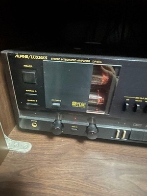 Alpine Luxman LV-107u Hybrid Tube MOSFET Amplifier Vintage Japan