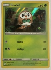 Carta Pokemon Rowlet 9/149 Holo Comune Sole e Luna Near Mint/Mint