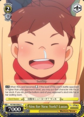 Aim for New York? Lucas - RZ/S68-E006 - U Near Mint Weiss Schwarz Re:Zero - Memo