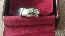 Georg Jensen Sterling Silver Ring Number 240B Designer Ole Kortzau.