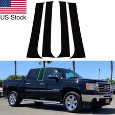 4pcs Glossy Black Pillar Posts Cover For 07-13 Silveradotahoeavalanchesierra