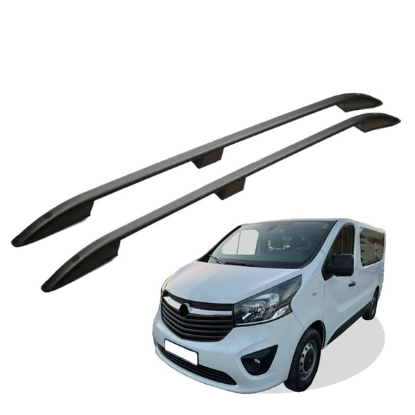 Dachreling Passend FüR Opel Vivaro L1 Kurz (Swb) Baujahr Ab 2015 Schwarz Mit ABE-image