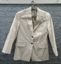 New BANANA REPUBLIC Oversized Two-button Blazer Cream Size 4