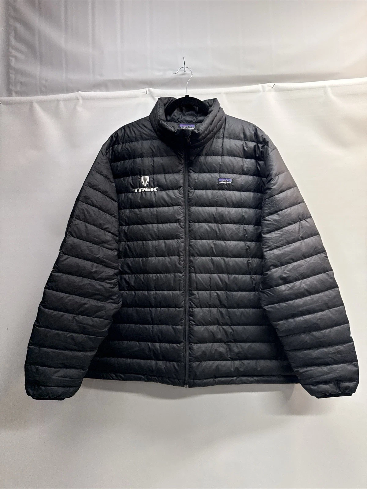 Patagonia Down Sweater Jacket Men’s Sz XXL Black Puffer Packable Logo Fair