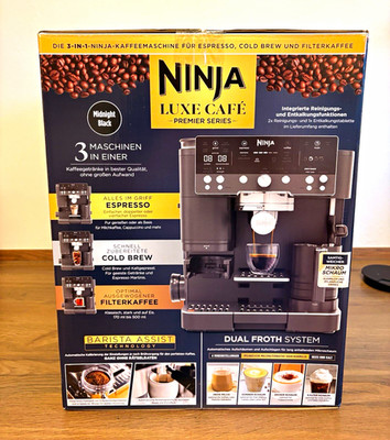 Ninja Luxe Café Premier Series 3-in-1 Espresso/Cold Brew/Filter, Mühle 15 bar