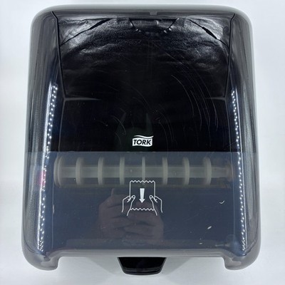 New/Open Box Tork Matic Hand Towel Dispenser Black 55 10 282 Elevation Design 