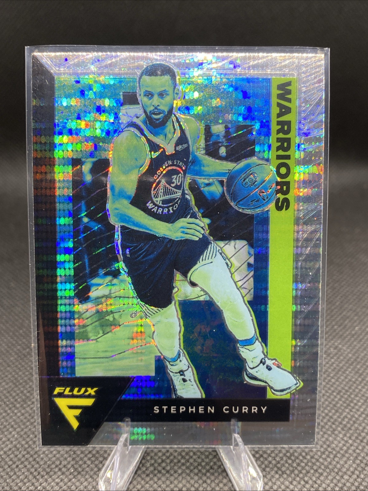2020-21 Panini Flux Stephen Curry Silver Pulsar Prizm #55 NBA Warriors