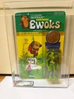 Star Wars Ewoks Cartoon Kenner Dulok Shaman AFA 85 Canadian Card Action Figure