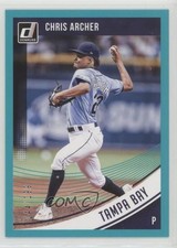 2018 Panini Donruss Teal Border 144/199 Chris Archer #181 sh7