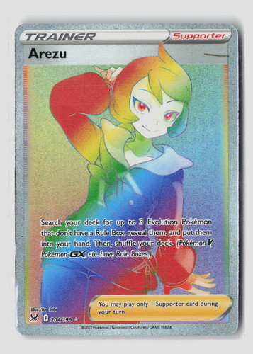 Pokemon 2022 Lost Origin Arezu FA HR #204/196
