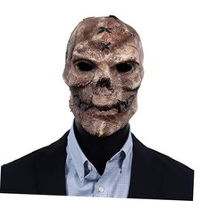 Creepy Full Head Skull Mask Halloween Scary Latex Helmet for Cosplay Party