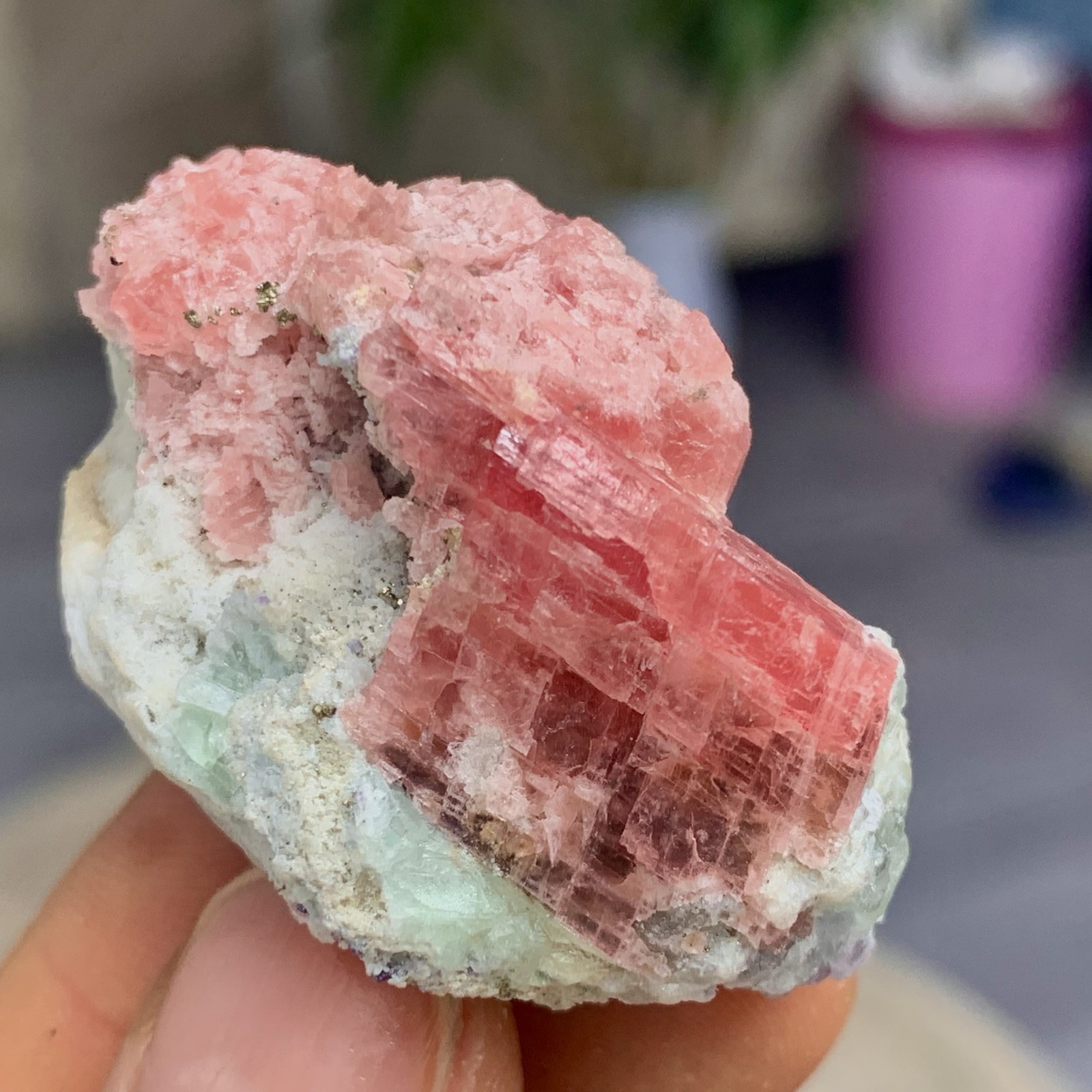 21G Natural Rhodochrosite Crystal rough Specimen Healing- Museum Grade