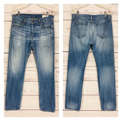 Rag & Bone RB 15X Tailored Workwear Denim Jeans Mens 36 X 33 Distressed Straight