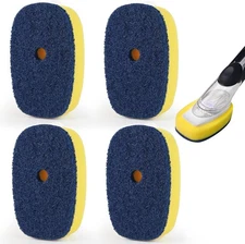 Sponge Brush Refills for OXO Dish Brush, 4 Pack Soap Dispensing Dish Refills, Sc
