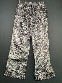 Victoria's Secret Satin Leopard Print Pajama Set S/P Long Sleeve NWOT Box S