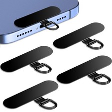 Phone Tether Tab for iPhone, 4 Pack Metal Lanyard Patch, Lanyard Strap Replac...