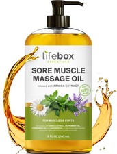 Arnica Sore Muscle Massage Oil   100 Pure Natural - Massage Therapy for Musc...