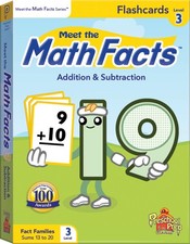 Meet The Math Facts Addition Subtraction Flashcards - Level 3