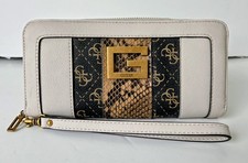 GUESS G Logo Slim Clutch Women's Wallet, Biege NWOT