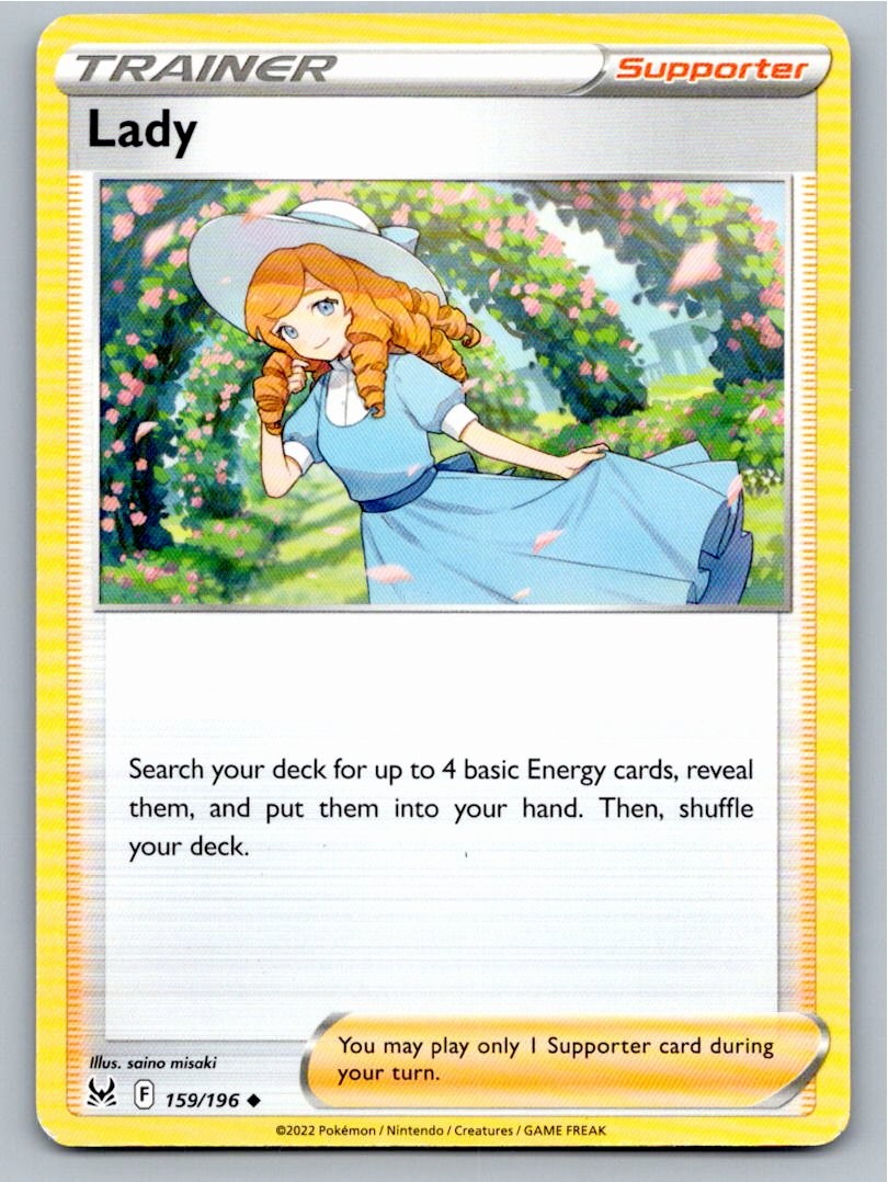 2022 POKEMON LADY LOST ORIGIN 159/196 UC NM A72254 FREE S&H