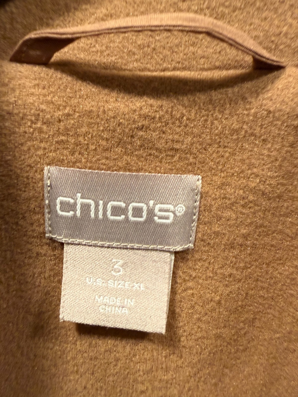 Chicos Tan / Brown Single Button Jacket Blazer Si… - image 2