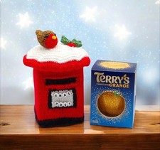 Christmas PostKNITTING PATTERN Chocolate Orange Box Cover Charity New  Gift