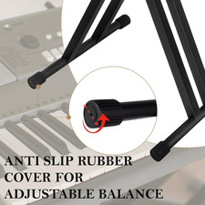 Adjustable Height Keyboard Stand Quick-Release Lock Double X Frame Design Pianos