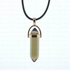 Smoky Quartz Necklace Pendant Healing Stone Gold Crystal Gemstone UK