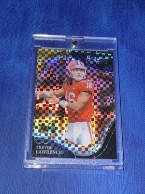 2022 Select DP Black & Gold Squares Prizm, 11/50 Trevor Lawrence RC. 
