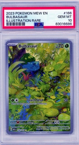 2023 Pokemon MEW-EN 151 Bulbasaur Special Illustration Rare #160 PSA 10 Gem Mint
