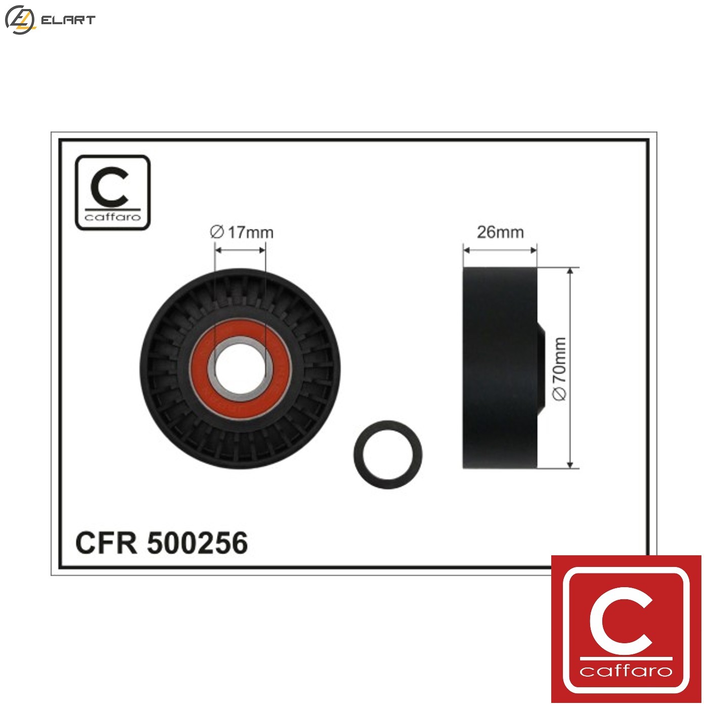 TENSIONER PULLEY VRIBBED BELT 500256 FOR SSANGYONG ACTYON/SPORTS RODIUS KYRON