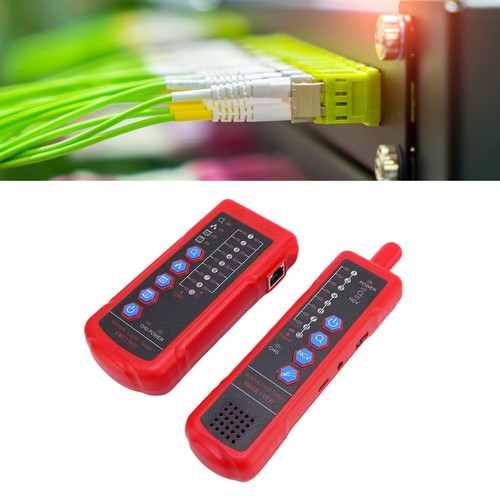 Network Cable Tester Emitter Receiver Ethernet Telephone Line Continuity Tes NEW - Afbeelding 9 van 12