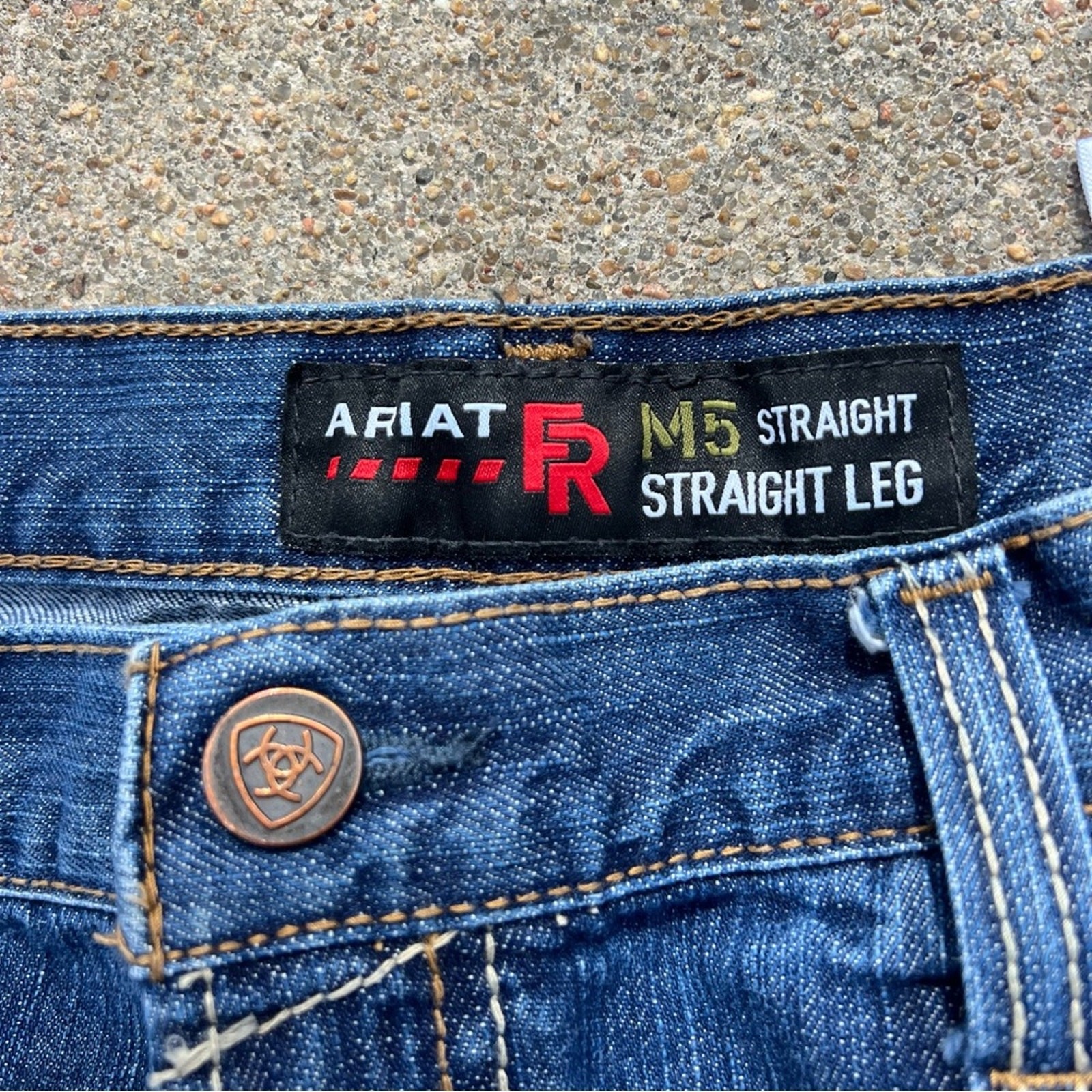 Ariat FR M5 38x30 Basic Stackable Straight Jeans … - image 4