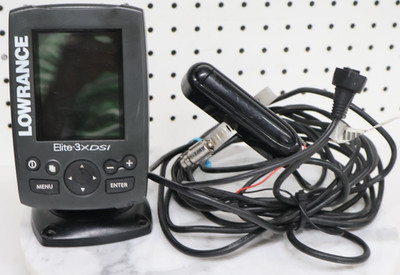 LOWRANCE Elite-3X DSI FishFinder Sonar ELITE 3X 455/800 kHz 3.5'' Color LCD Cord