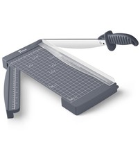 12" Guillotine Cutter with Ruler, Compact Heavy Duty 12-Capacity Trimmer for ...