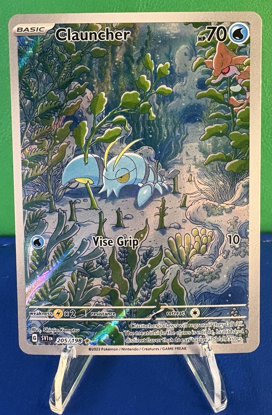 Pokémon TCG Clauncher 205/198 Scarlet & Violet Illustration Rare - NM