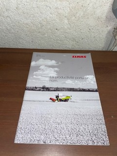 brochure prospekt PROSPECTUSMOISSONNEUSE BATTEUSE CLAAS TUCANO 580C tracteur ih