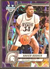 2025 Bowman Chrome Basketball Xavier Booker Purple Lava