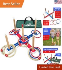 Ring Toss Games for Kids - Outdoor Yard Game for Adults Family - Backyard T...
