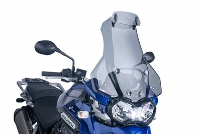 PUIG TOURING SCREEN WITH VISOR FOR TRIUMPH TIGER 1200 EXPLORER/XC 12' - 15' SMOKE