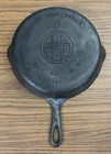 Griswold #8 Cast Iron Skillet 704 Large Block  Logo Erie PA Cookware Flat