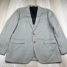 J. Crew Ludlow Mens Gray Slim Fit Lined Sport Coat Blazer Jacket Size 44L