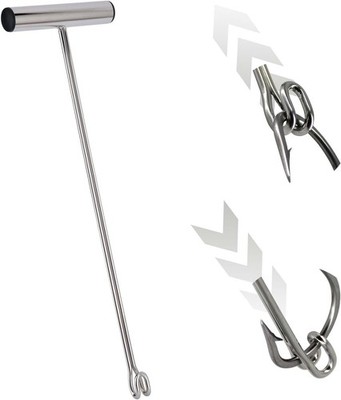 Stainless Steel Fishing Hook Remover，Dehooker Tool,Push/Pull Hook Remover，Anti-L
