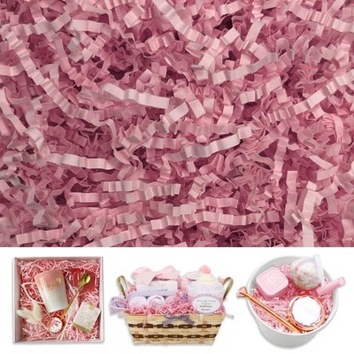 2LB Pink Crinkle Cut Paper Shred Filler Basket Shredded Confetti Stuffing